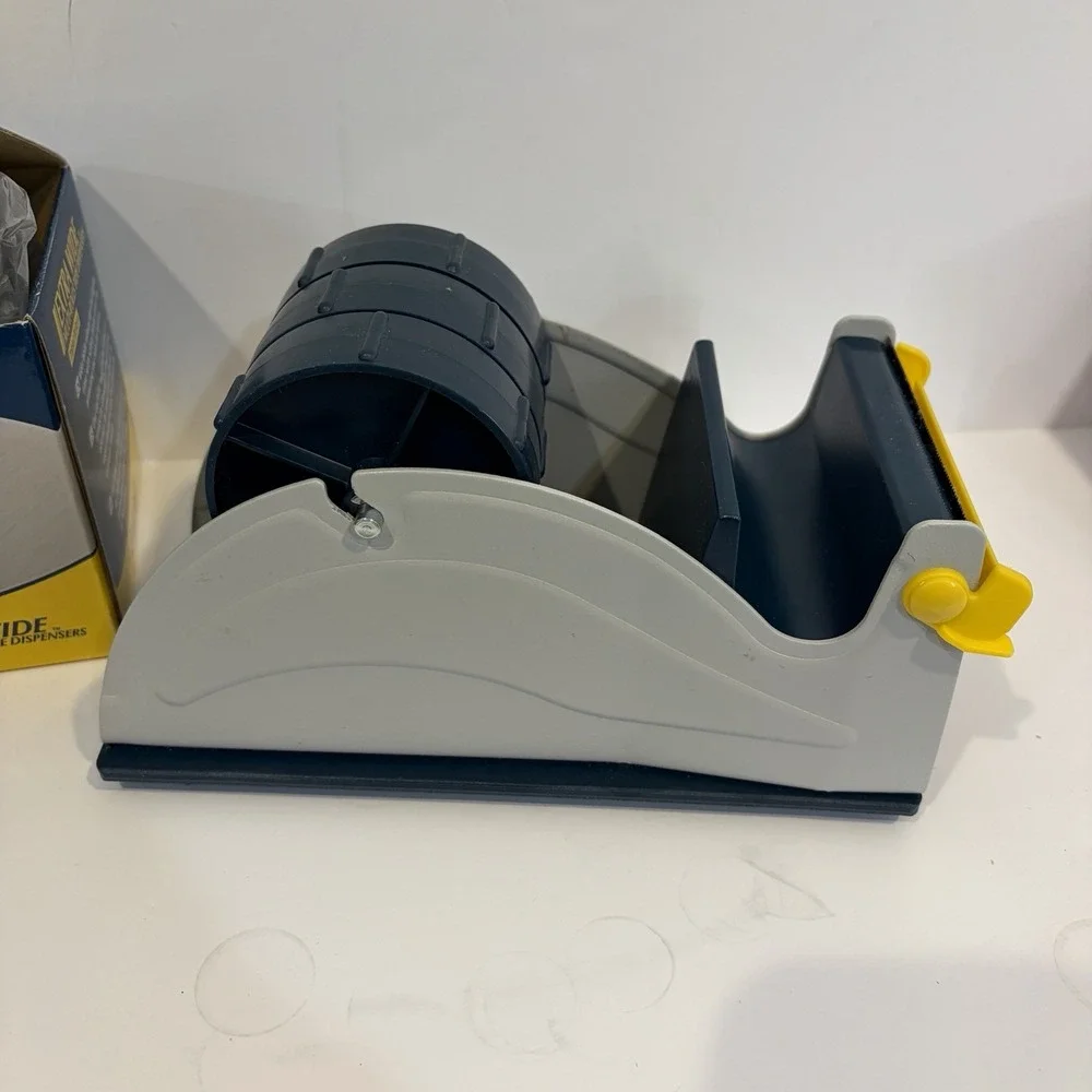 Excell ET-13371 Steel Desktop Tape Dispenser 3 in. width Suction Bottom